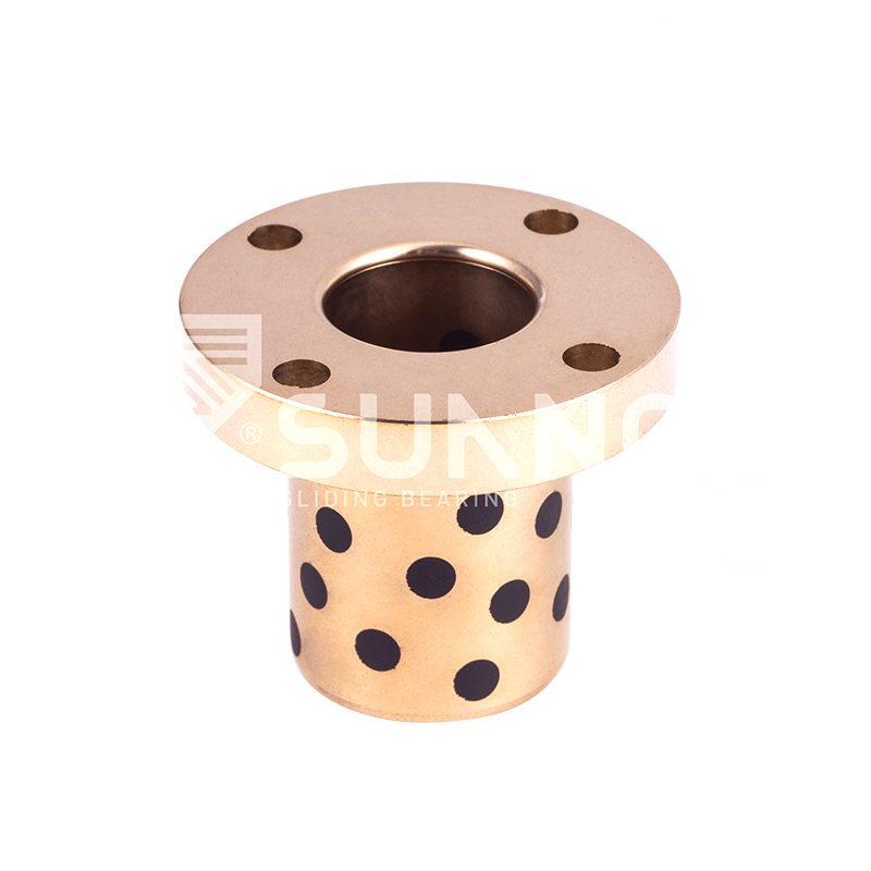 JFB650 Metric Oil Free Self Lubricating Bronze Round Flanged Bearing